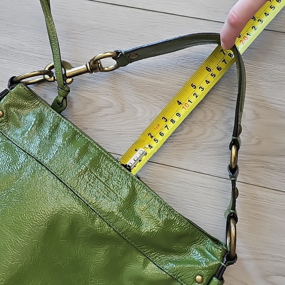 Y2K Coach 12735(f14707) Green Leather Zoe Medium Hobo Shoulder Bag - Picture 14 of 14